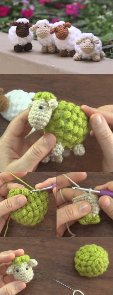 Crochet Cute Puff Sheep