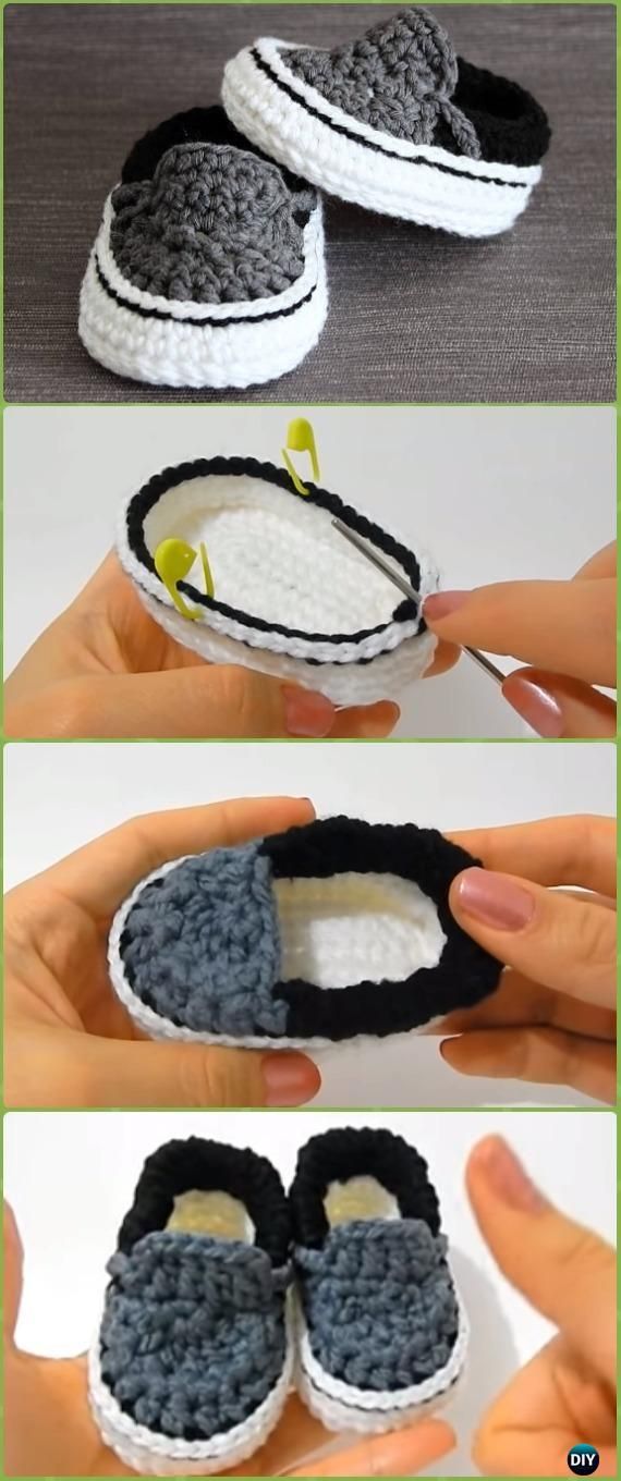 Crochet Sneaker Slipper Booties Free Patterns & Paid Baby Shoes