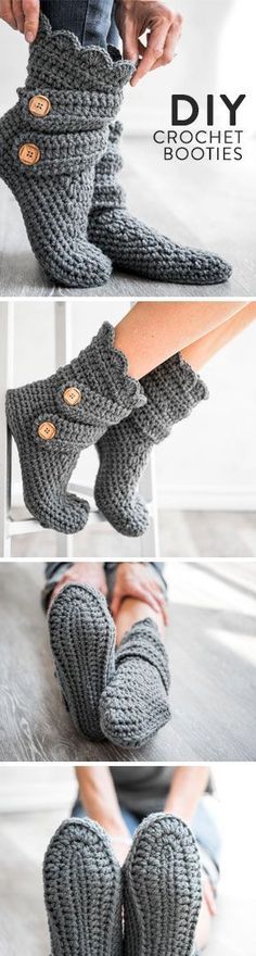 Women’s Classic Snow Boots Crochet Kit