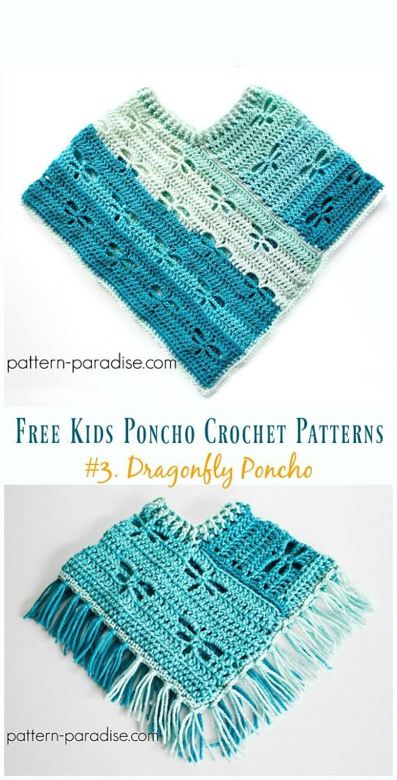 Free Kids Poncho Crochet Patterns