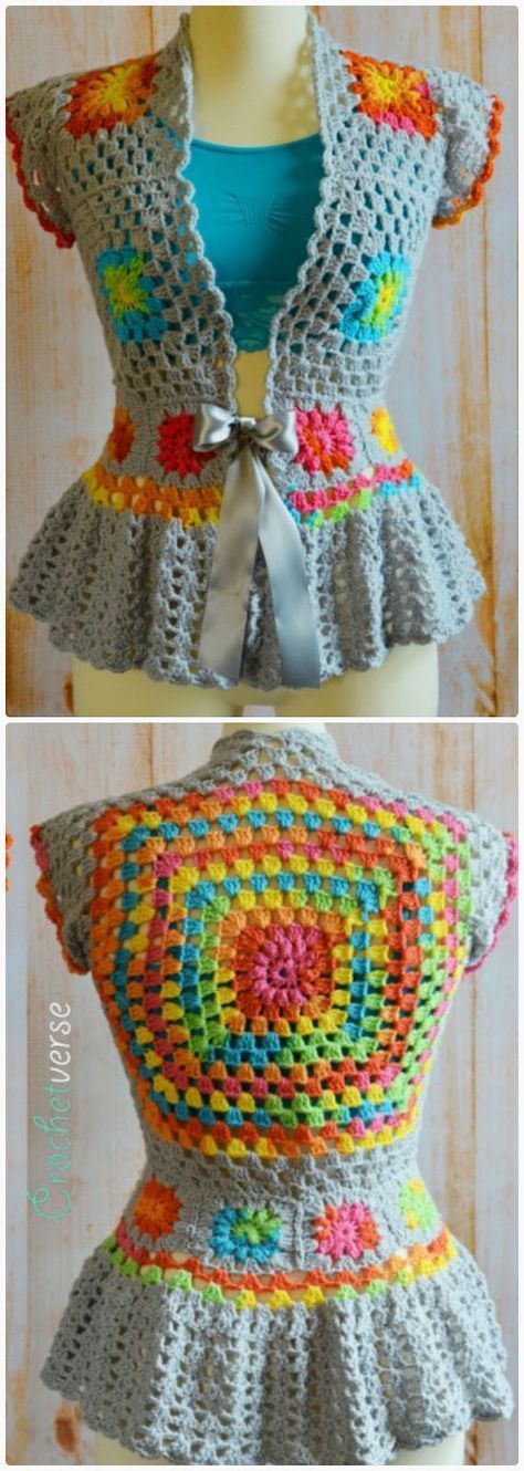45 Crochet Women Sweater Coat Cardigan Free Patterns [Open Front]