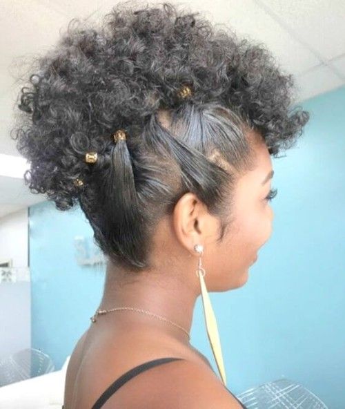 Crazy and Wild Curly Mohawk Hairstyles for You