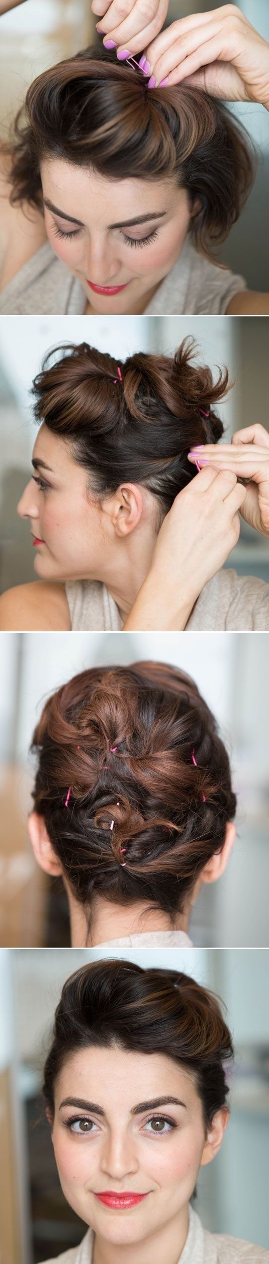 18 Pretty Updos for Short Hair: Clever Tricks with a Handful of Hairgrips
