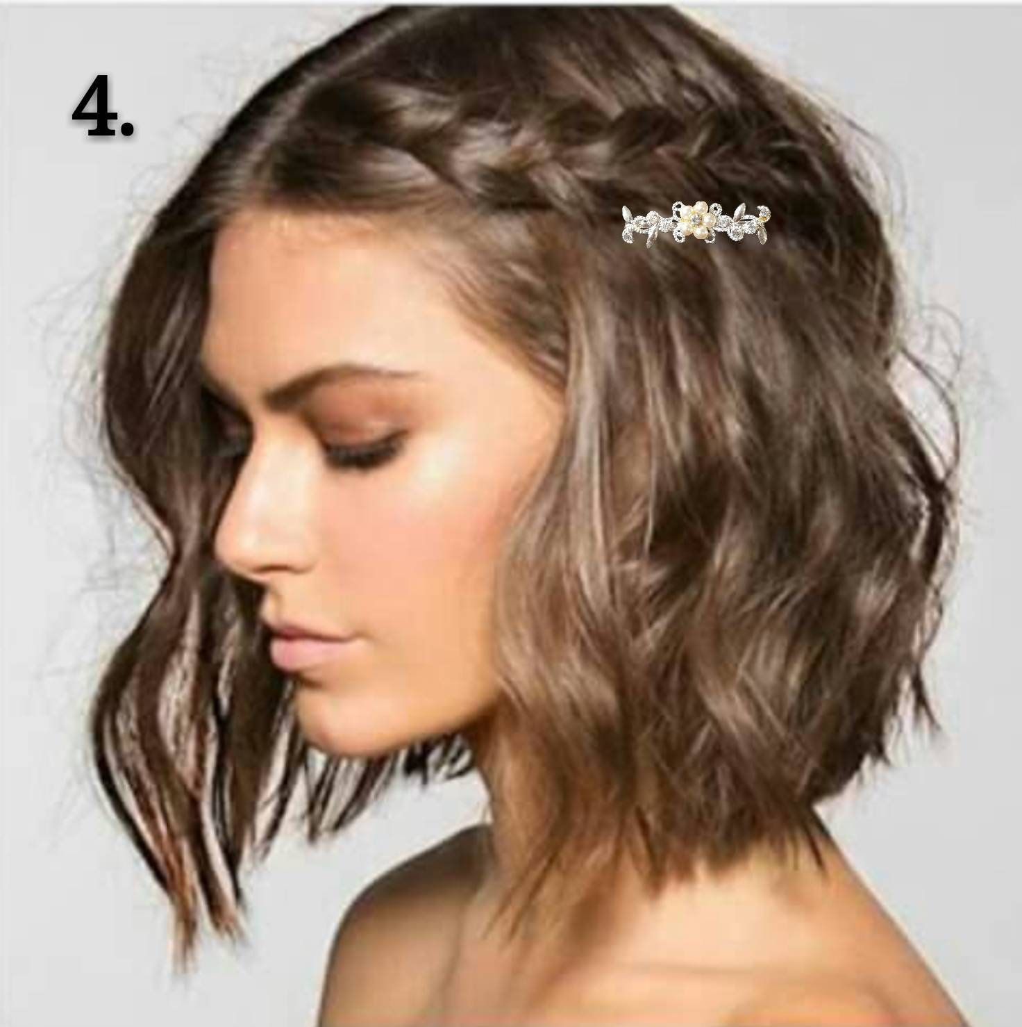 2 Bridal Hair Clip with Rhinestone Single Flower, Bridal Hair Pins, Swarovski Rhinestone Wedding Hair Pin Set Under 5 dollar