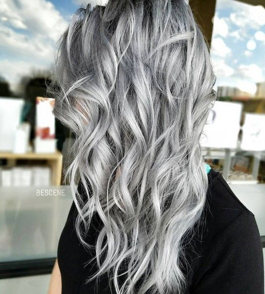 20 Trendy Gray Hairstyles - Gray Hair Trend & Balayage Hair Designs