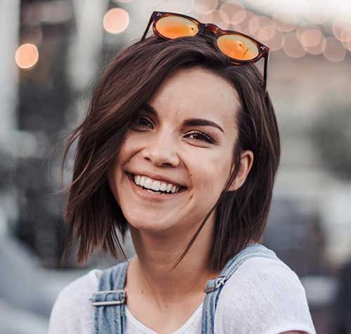 2018 Short Haircuts for Round Faces