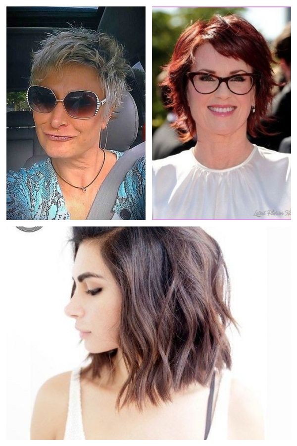 2019 Kurze Frisuren für ältere Frauen mit dünnem Haar #kurzefrisureneinfach #…