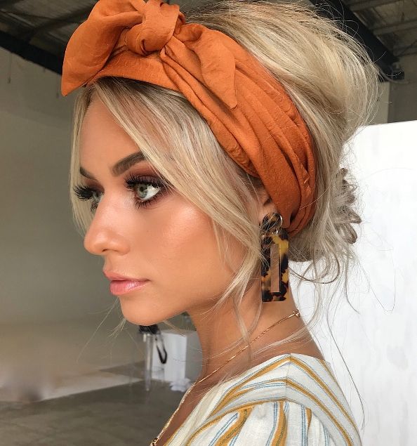 25 Ideas of How to Wear Hair Scarf