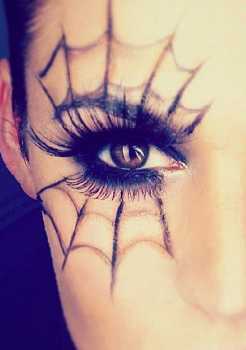 25 Spiderweb-Themed Makeup Ideas That Will Turn Heads on Halloween