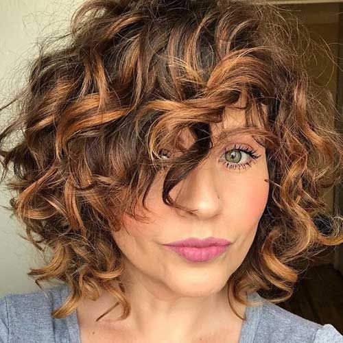 30 Gorgeous Short Hairstyles for Curly Hair with Bangs | Short Hairstyles & Haircuts | 2018 - 2019