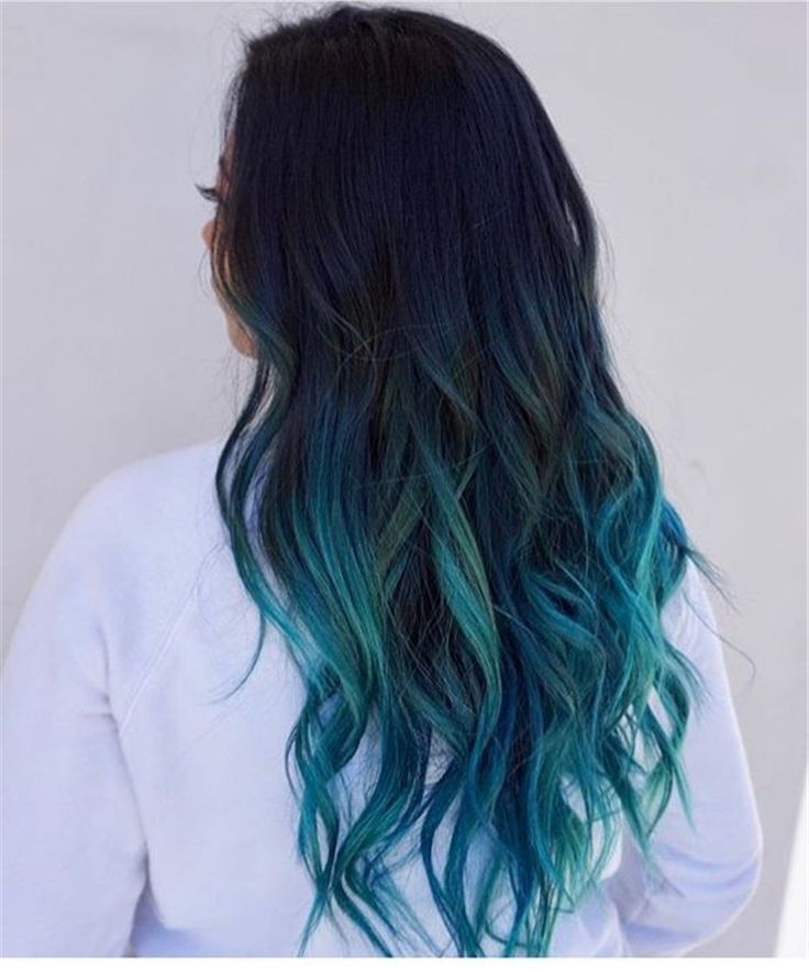 33 Trend der blauen Ombre-Haarfarbe im Jahr 2019 #ombrehair 33 Trend der blauen ...