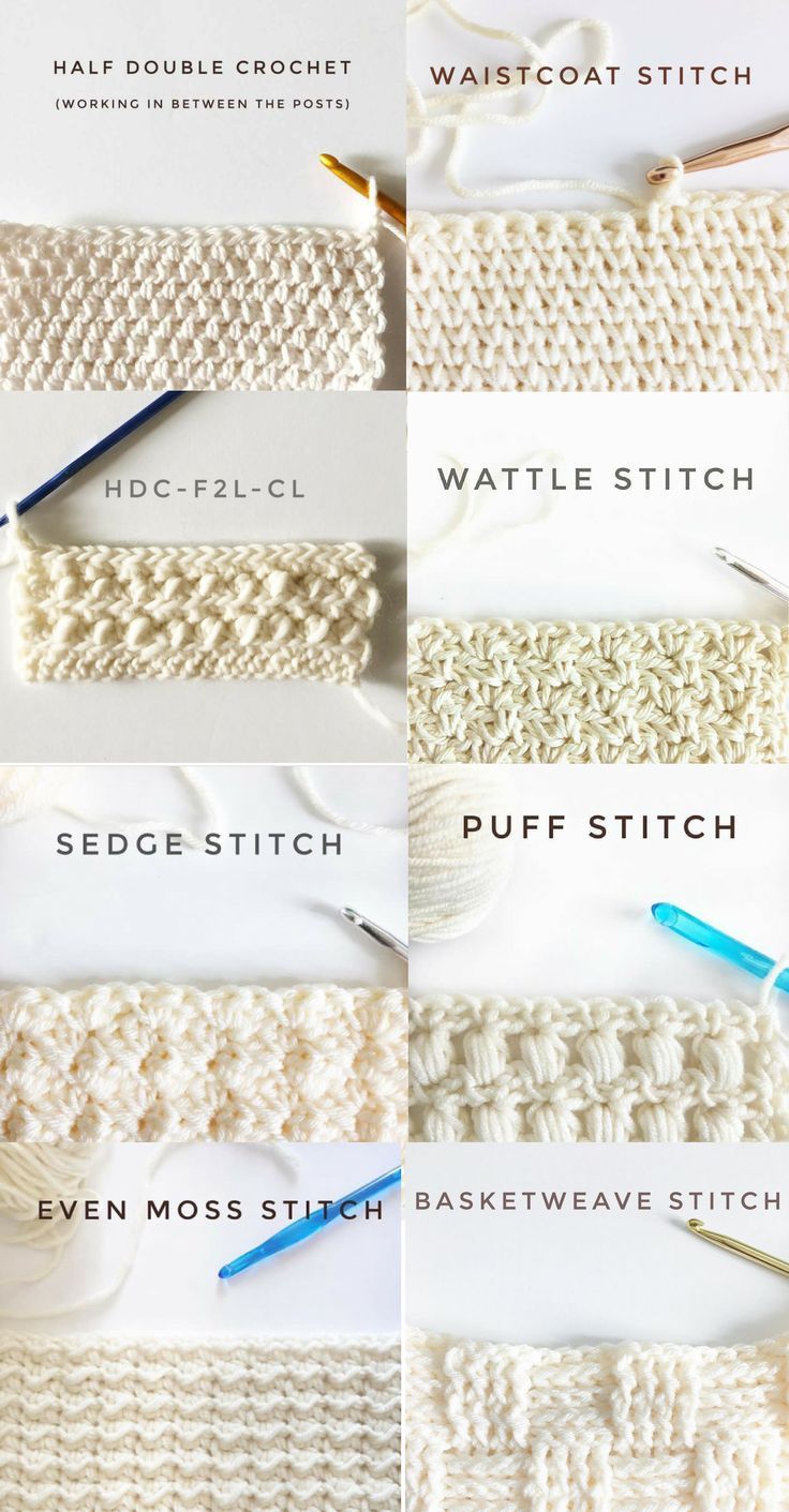 40 Free Crochet Stitches from Daisy Farm Crafts