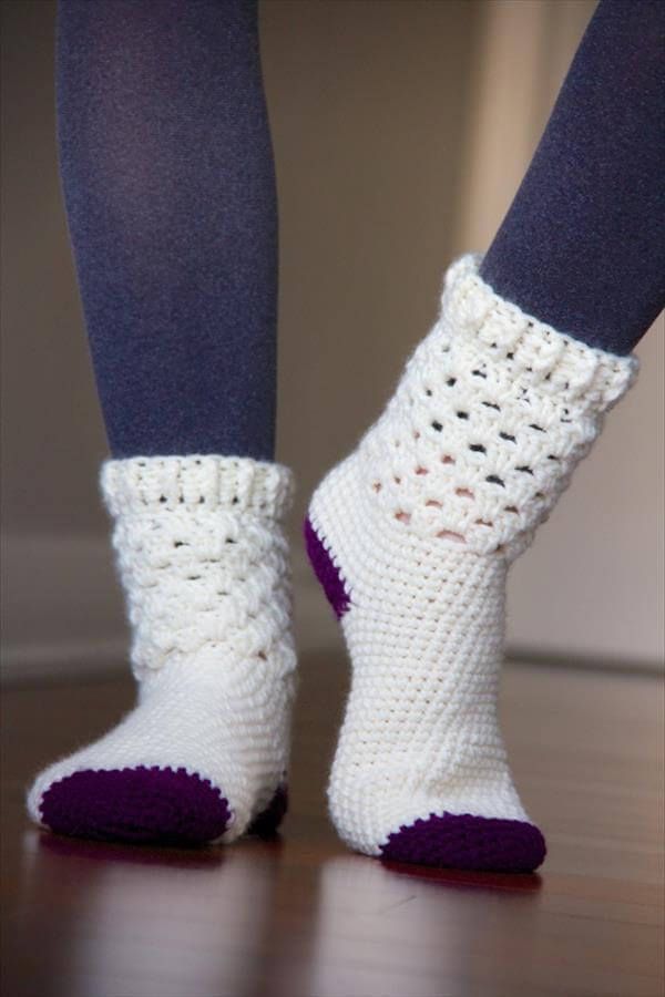 5 Kostenlose Häkeln Muster Socken