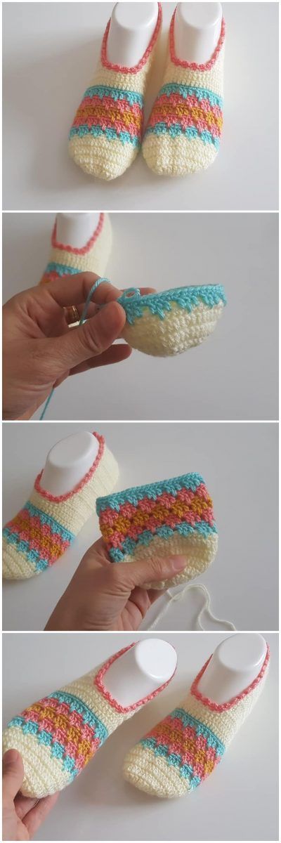 50 Ideas crochet socks free pattern slippers projects