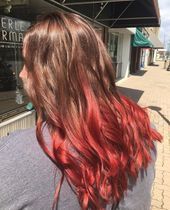 50 Ideen für leuchtend rote Haarfarben  Violett Dunkel Hellburgund