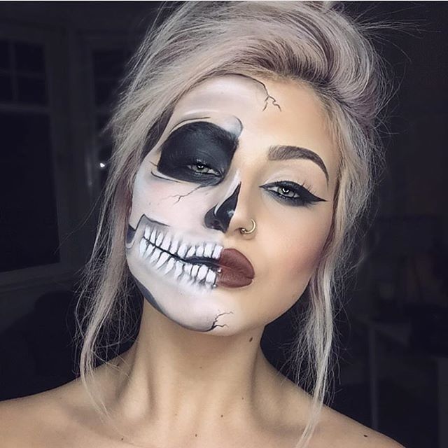 68 Gruselige Halloween-Make-up-Ideen für die Halloween-Party