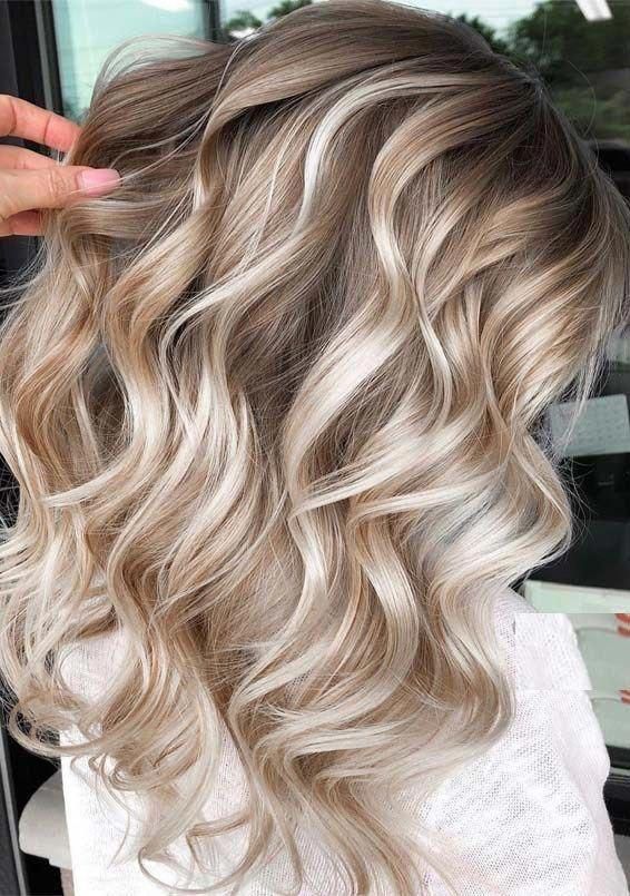 Fantastic Balayage Highlights with Dark Roots for 2019 #balayagehairblonde