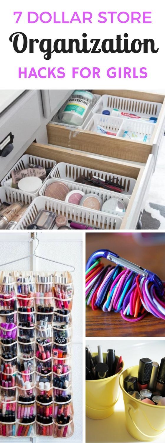 7 Dollar Store Organizing Ideas Every Girl Would Love - Craftsonfire