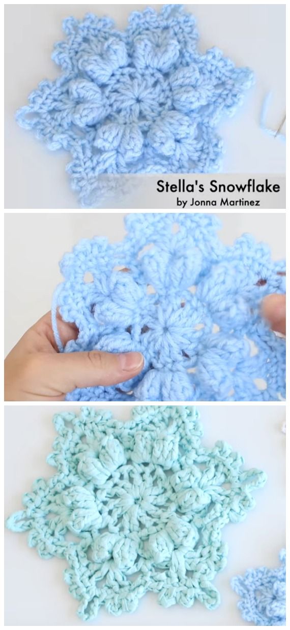 8 Winter Flower Snowflake Crochet Free Patterns - Crochet & Knitting
