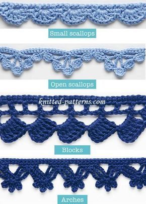 80+ Tığ İşi Dantel Havlu Kenarı Örnekleri – Crochet and Knitting Patterns