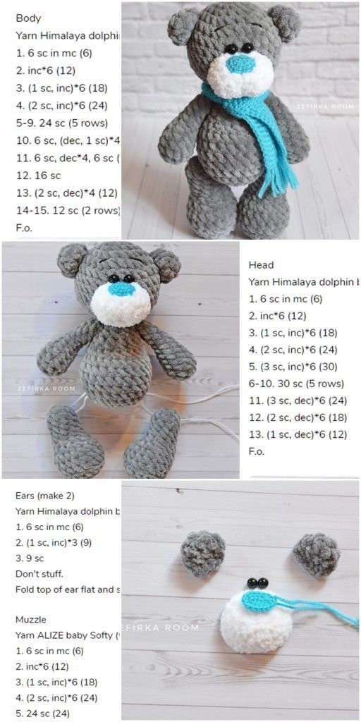 Amigurumi Crochet Plush Bear Free Pattern – Amigurumi Crochet