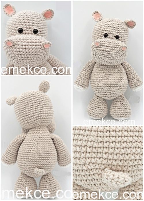 Amigurumi Crochet Sevimli Hipopotam Free Pattern Yapılışı