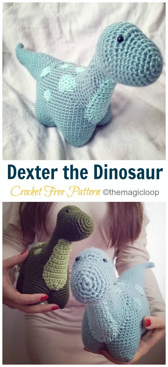 Amigurumi Dinosaur Free Crochet Patterns