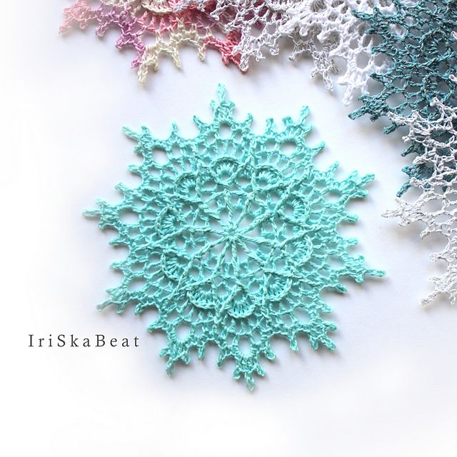 Ariel Snowflake Crochet Pattern - Knit And Crochet Daily