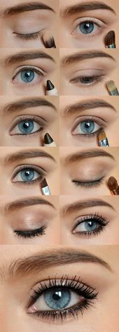 Augen Make Up Schritt für Schritt  so machen Sie Ihre Augen größer#nailgame #...