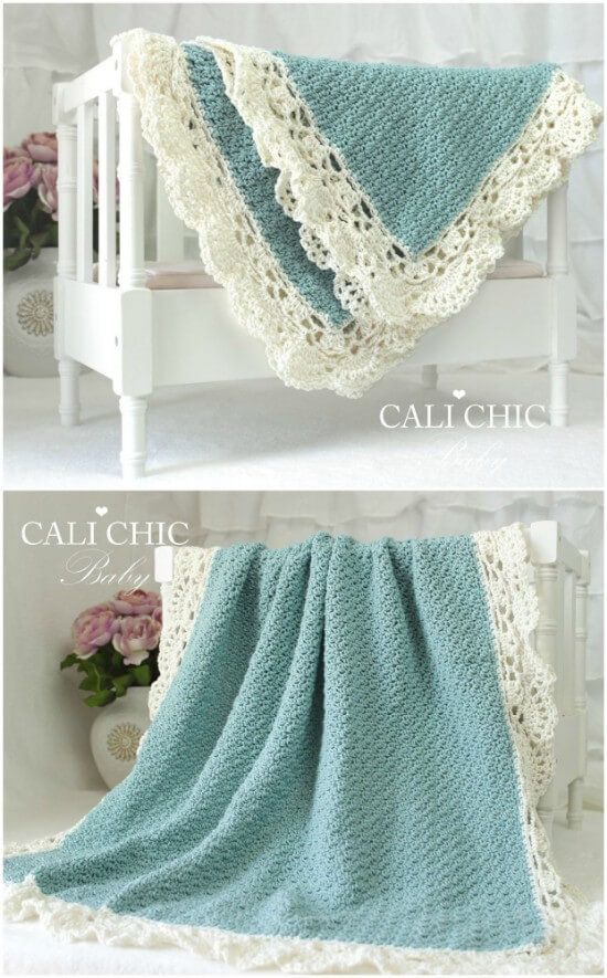 Baby Blanket Crochet Patterns With Beautiful Edging