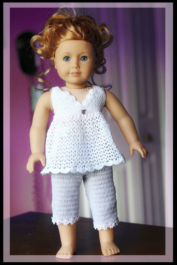 Baby Doll Halter Top and Capris For 18″ American Girl, Gotz, Madame Alexander and more Dolls