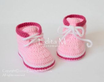Baby Girl Shoes, BabyGirl Spring Shoes, Girl Spring Shoes, Girl Shoes, Crochet Girl Sneakers, Crochet PInk Sneakers, Pink Baby Girl Shoes