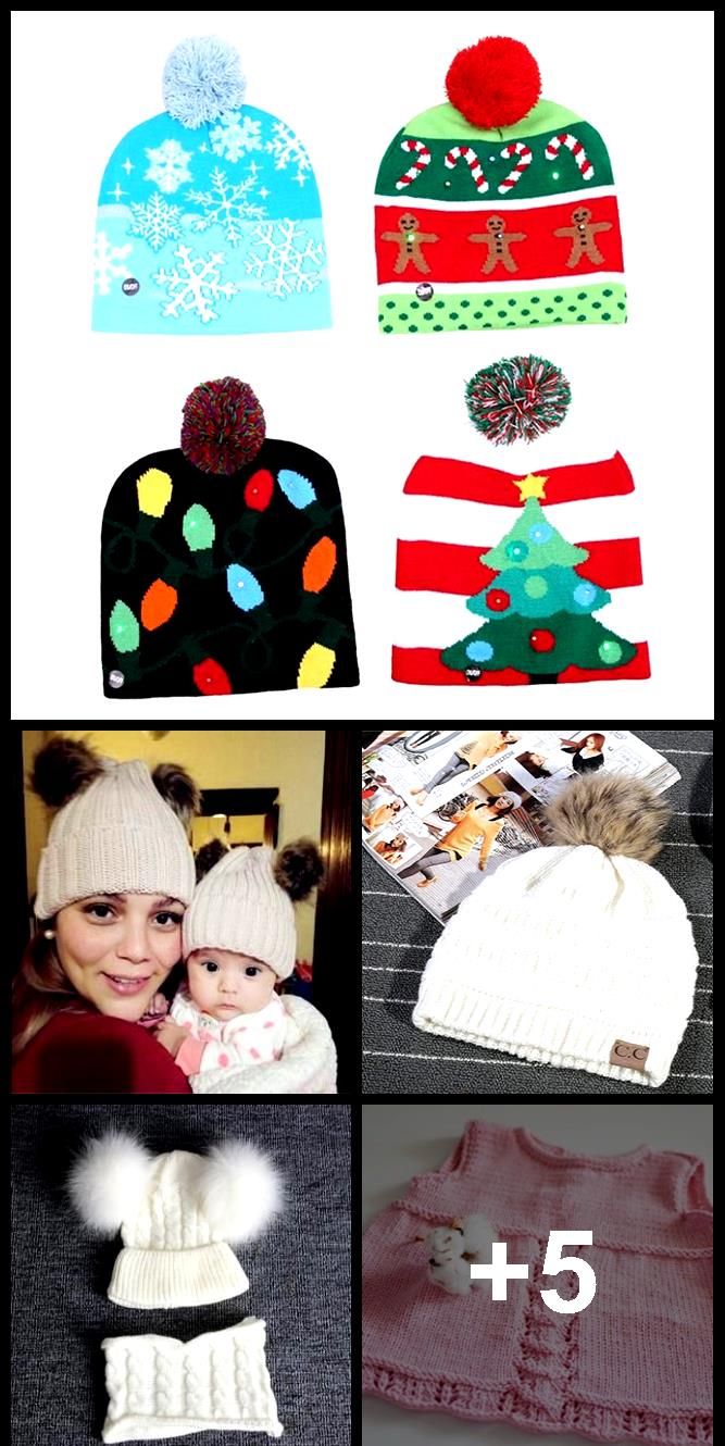 Baby Hut Pompon Winter Schal Kinder Hut gestrickte süße Mütze für Mädchen Jungen lässig einfa…