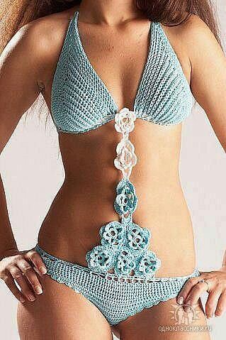 Badeanzug Bikini häkeln crochet ganchillo Häkeln Crochet