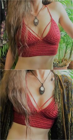 Basic Bralette free crochet tutorial - crochet bikini - crochet halter top - eas...