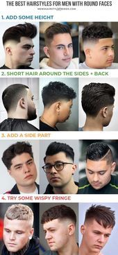 Best Hairstyles for Round Faces for Men,  #Faces #Hairstyles #Men