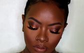 Black Women Makeup Tips For Dark Skin - Copper Eyes & Nude Lip Makeup - #black #...
