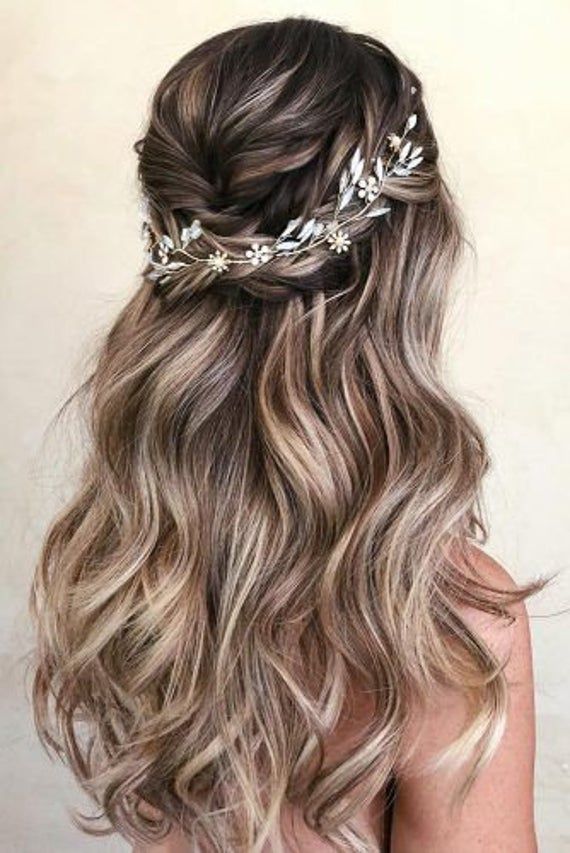 Bridal hair piece Bridal hair vine Blue Opal Bridal hair vine Wedding hair piece Wedding hair Access