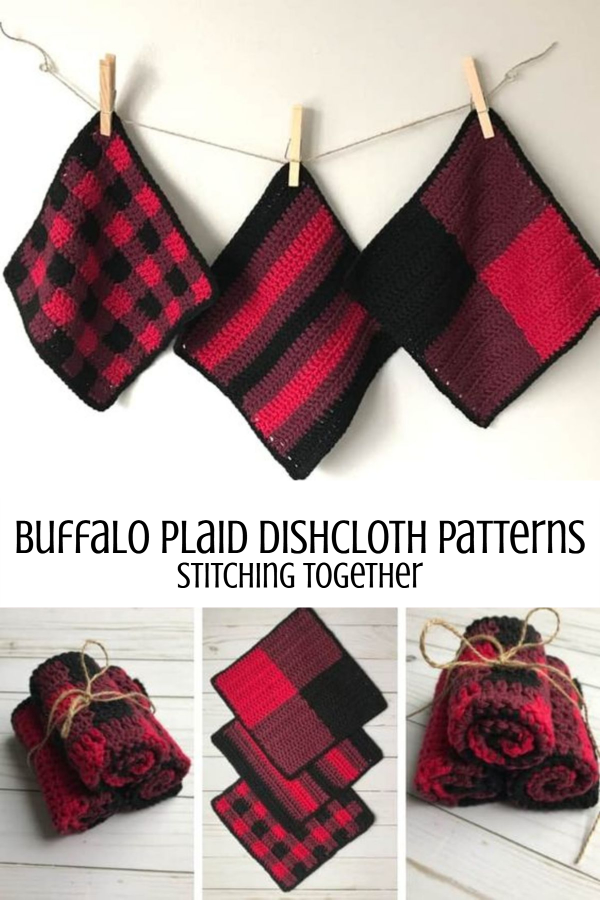 Buffalo Plaid Dishcloth Set