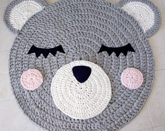 CROCHET PATTERN Classic Teddy Bear Rug PDF Crochet Pattern with Instant Download