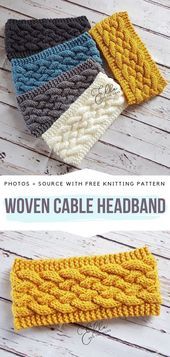 Cable Knitted Headbands Free Patterns,  #cable #Free #Headbands #Knitted #knittingpatternshea...