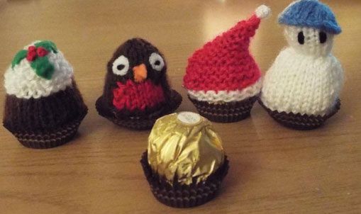 Christmas knitting patterns designed for a Ferrero Rocher chocolate. Knittin free …