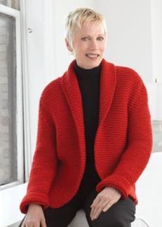 Chunky Knit Sweater Pattern- free beginner knit patterns