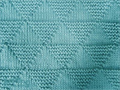 Combination of knit and purl stitches. Easy to knit pattern with stockinette and...