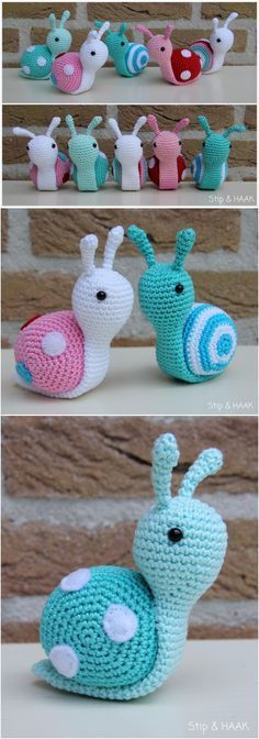 Crochet Amigurumi Snail Patterns