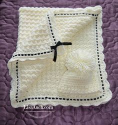 Crochet Baby Blanket Crochet Baby Hat Pattern (Crochet Hat and Blanket Pattern FREE)