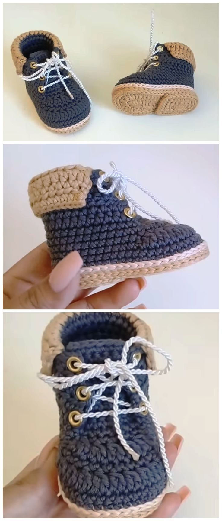 Crochet Baby Boots From 0 To 3 Months - Life with Alyda