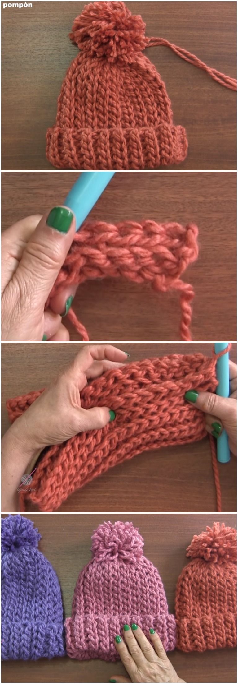 Crochet Beautiful Beanie hat Elastic Stitch