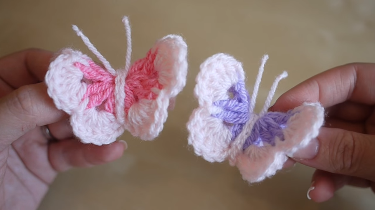 Crochet Beautiful Butterfly - step by step DIY tutorial For Beginners + Video