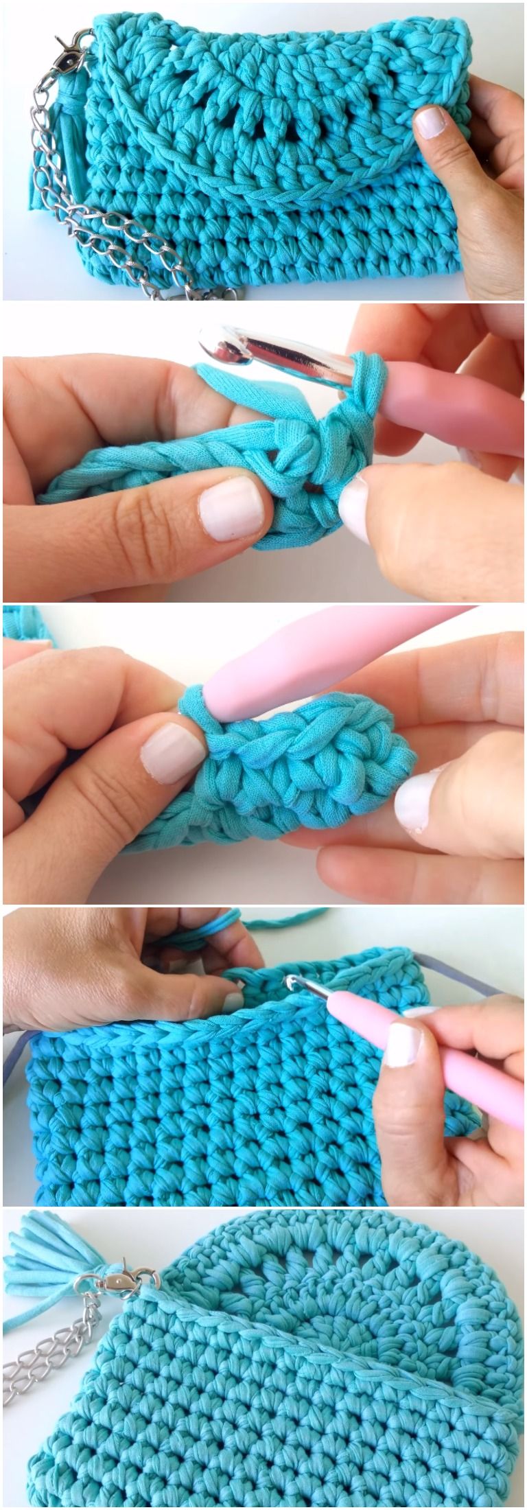 Crochet Beautiful Handbag Free Pattern [Video]